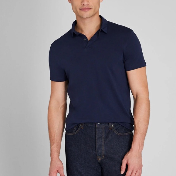 Featherweight Japanese Polo - New With Tags - NEVER WORN - Navy - Picture 1 of 5